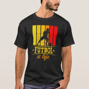 Futbol is de Spor van het Football van de Speler T-shirt