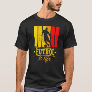 Futbol is de Spor van het Football van de Speler T-shirt