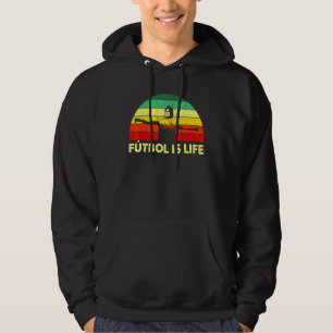 Futbol is de Vintag van het Life Soccer Team Ball Hoodie