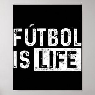 Futbol is het Football Lover Soccer Fun Poster