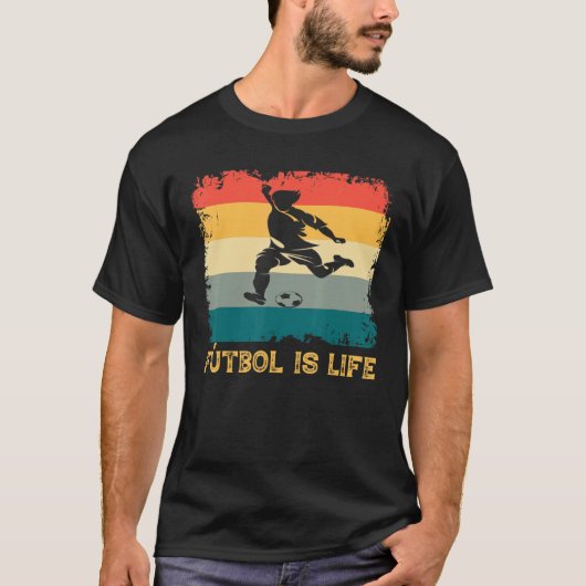 Futbol is het  Football van de Speler van het Foot T-shirt (Voorkant)