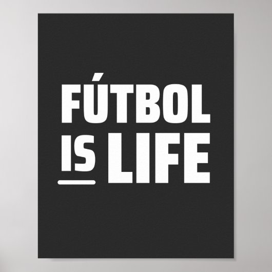 futbol is het leven , het voetbal , het football , poster (Voorkant)