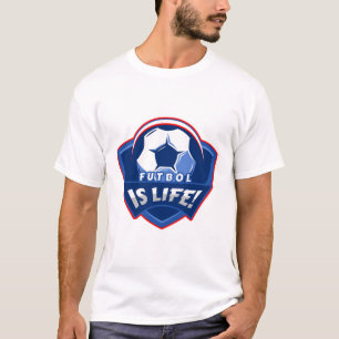 Futbol is het leven! t-shirt