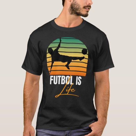 Futbol is leven t-shirt (Voorkant)