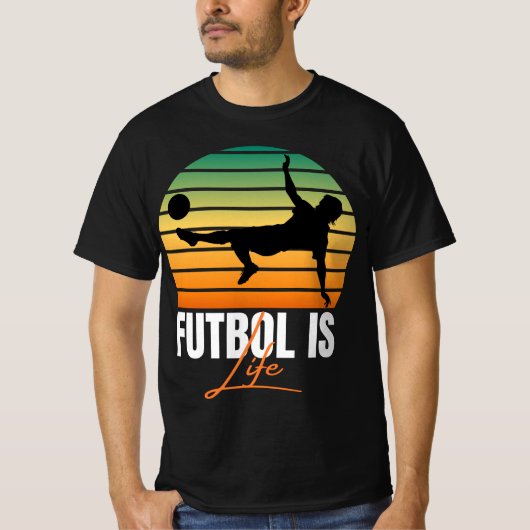 Futbol is leven t-shirt (Voorkant)