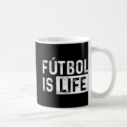 Futbol Is Life Football Lover Soccer Fun Koffiemok (Rechts)