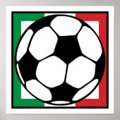 futbol. italia vierkant. poster (Voorkant)