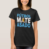 Futbol Mate Asado Argentina Argentinië Man W T-shirt (Voorkant)