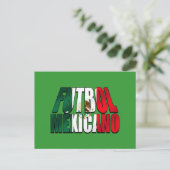 Futbol Mexicano - Soccer lovers Mexico flag logo Briefkaart (Staand voorkant)