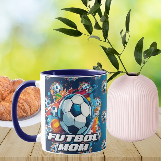 Futbol Moeder Voetbal Patroon Mok