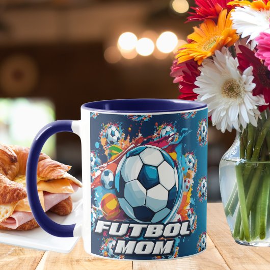 Futbol Moeder Voetbal Patroon Mok