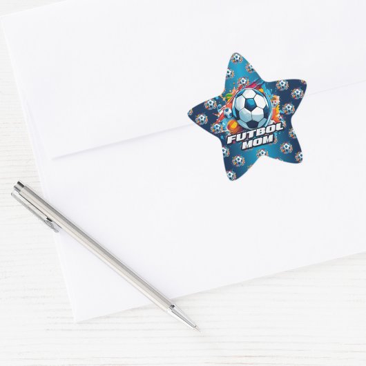 Futbol Moeder Voetbal Patroon Ster Sticker