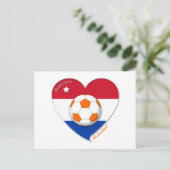 Fútbol Netherlands. NEDERLAND Sockit National Team Briefkaart (Staand voorkant)