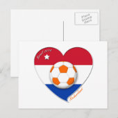 Fútbol Netherlands. NEDERLAND Sockit National Team Briefkaart (Voorkant / Achterkant)