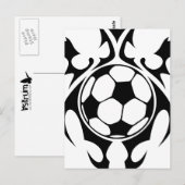 futbol. stam. briefkaart (Voorkant / Achterkant)