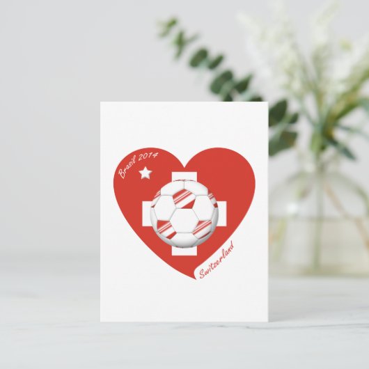 Fútbol Suiza SWITZERLAND Soccer National Team 2014 Briefkaart (Staand voorkant)