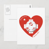 Fútbol Suiza SWITZERLAND Soccer National Team 2014 Briefkaart (Voorkant / Achterkant)