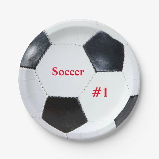 Futbol Voetbal Sport themafeest Papieren Bordje (Voorkant)