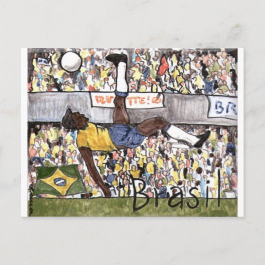 Futebol do Brasil Briefkaart (Voorkant)