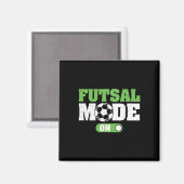 Futsal Modus Aan Grappig Futsalspel Indoor Voetbal Magneet (Voorkant / Achterkant)