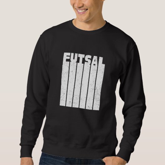 Futsal Retro Graphic Indoor Soccer Player Football Trui (Voorkant)