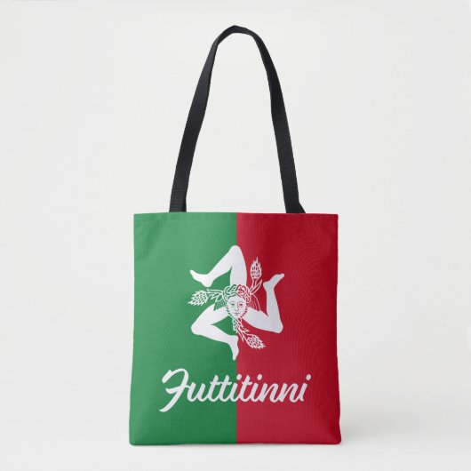 Futtitinni Sicilië Trinacria Tote Bag (Voorkant)