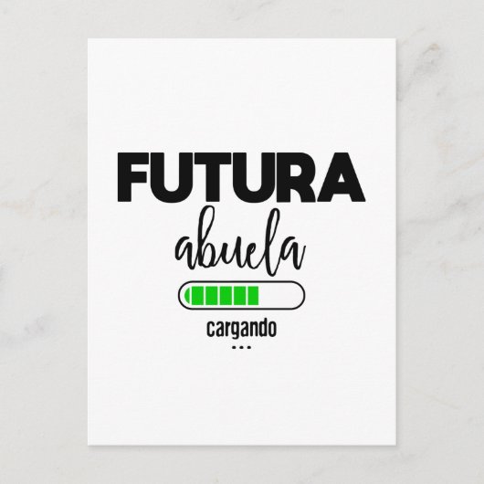 Futura abuela cargando briefkaart (Voorkant)