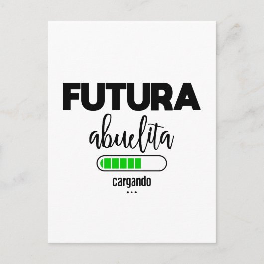 Futura abuelita cargando briefkaart (Voorkant)