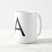 Futura Font Alphabet Koffiemok (Voorkant rechts)