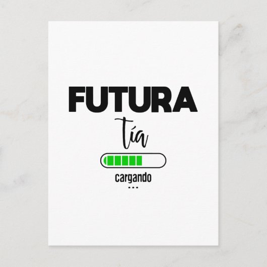 Futura tía cargando briefkaart (Voorkant)