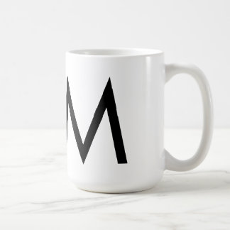 Futura Typografie "M"-Mok Koffiemok