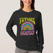Future Architect Bright Retro Rainbow Architects T T-shirt (Voorkant)