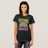 Future Architect Bright Retro Rainbow Architects T T-shirt (Voorkant volledig)