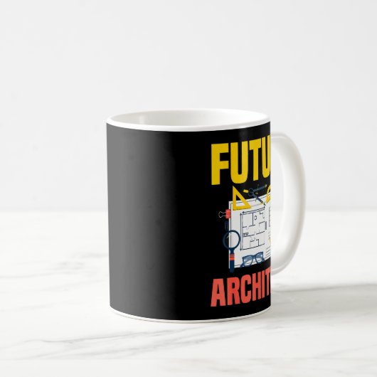 Future Architect Funny Architecture Architect  Koffiemok (Voorkant rechts)