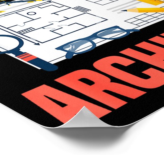 Future Architect Funny Architecture Architect  Poster (Hoek)