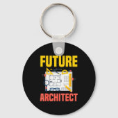 Future Architect Funny Architecture Architect Sleutelhanger (Voorkant)