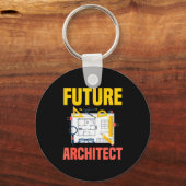 Future Architect Funny Architecture Architect Sleutelhanger (Voorkant)