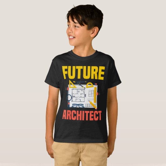 Future Architect Funny Architecture Architect T-shirt (Voorkant volledig)