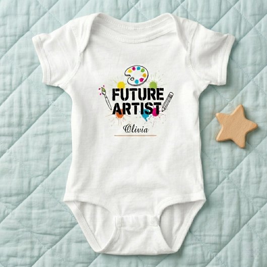 Future Artist  Personalized Baby Bodysuit