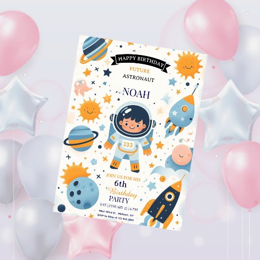 Future Astronaut Space Birthday  Kaart