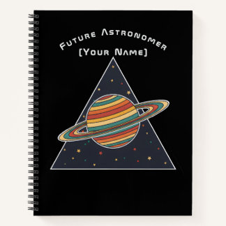 Future Astronomer Saturn - Personalized Notebook Notitieboek
