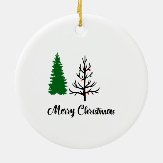 Future Baby's vader Kerstmis Keramisch Ornament (Achterkant)