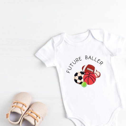 Future Baller Sporty Baby Bodysuit