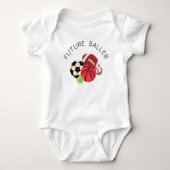 Future Baller Sporty Baby Bodysuit (Voorkant)