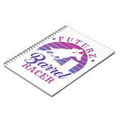 Future Barrel Racer Cowgirl Rodeo Barrel Racing Notitieboek (Linkerzijde)