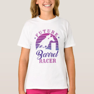 Future Barrel Racer Cowgirl Rodeo Barrel Racing T-shirt