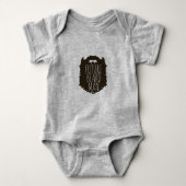 FUTURE BEARD MAN BESTSELLING HIPSTER BABY SHOWER ROMPER (Voorkant)