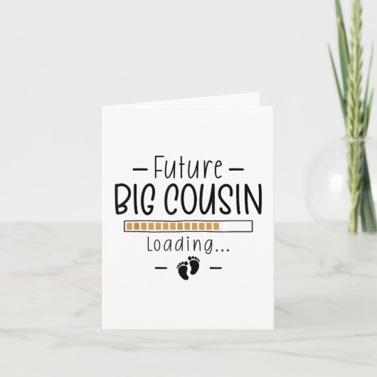 Future Big Cousin - 1e zwangerschapsaankondiging v Kaart (Voorkant)