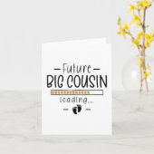 Future Big Cousin - 1e zwangerschapsaankondiging v Kaart (Gele Bloem)