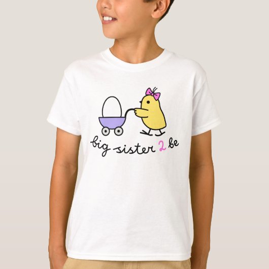 Future Big Sister Chick T-shirt (Voorkant)